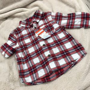 Button down toddler boy long sleeve shirt